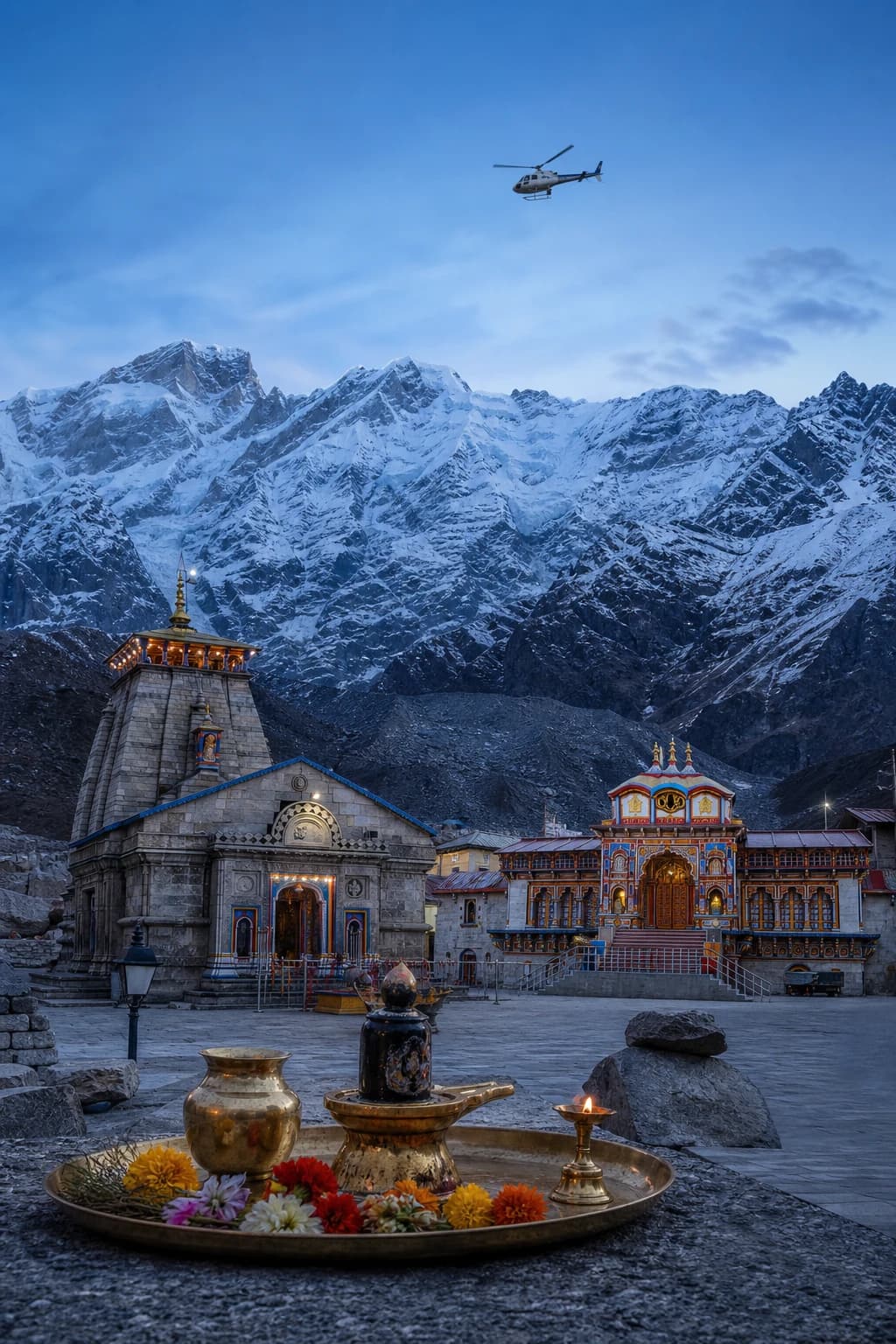 kedar badri by heli