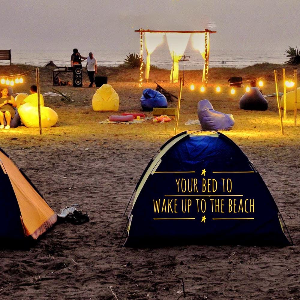 Alibaug Beach camping tent